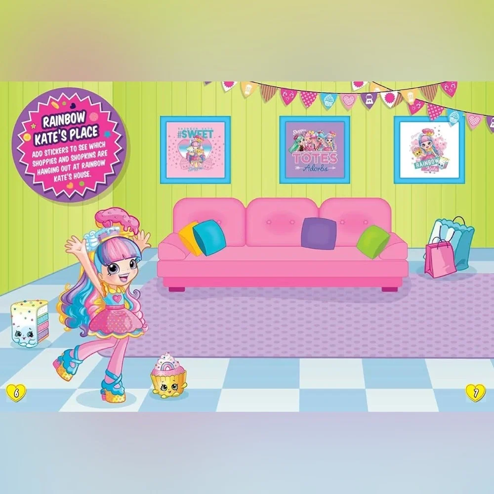 🍭 SHOPKINS SHOPPIES STICKER FUN BOOK 🍭 - Picture 3 of 14